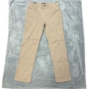 RSQ Slim Straight Chino Pants Men's Size 32‎ x 32  Khaki Brown Dress Casual New
